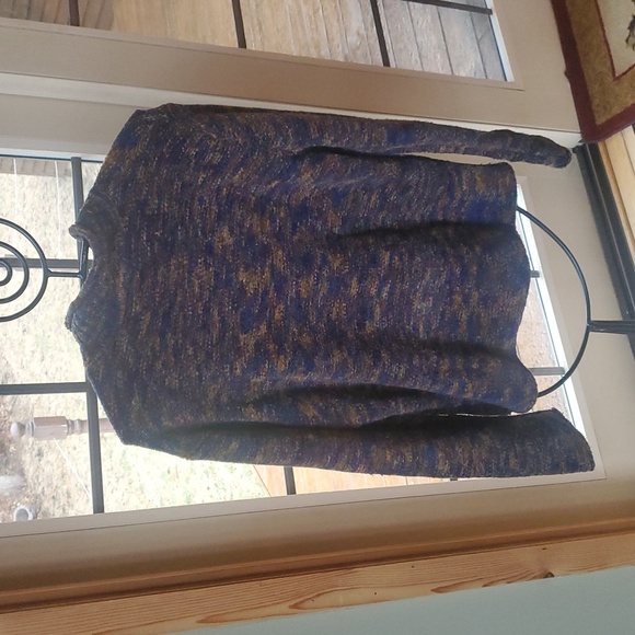 Evan‎ Picone Mock MultiColored Turtleneck LS Sz. L Sweater - Picture 6 of 9